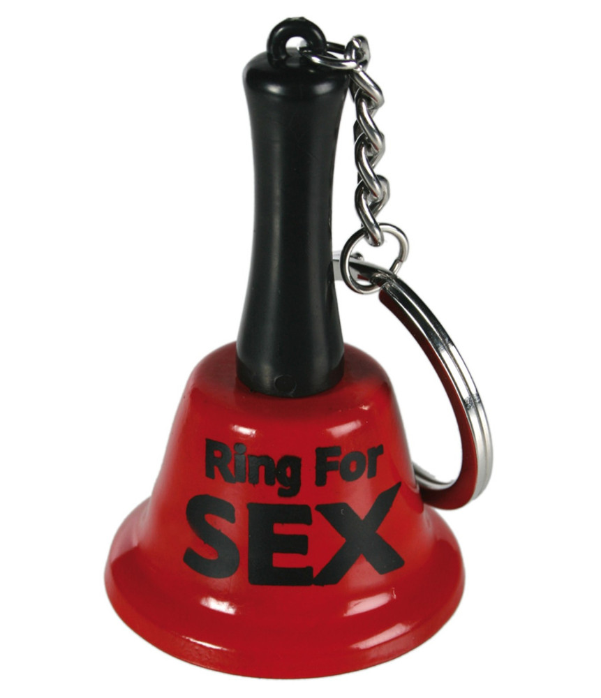 Cloche rouge porte clefs "Ring For Sex" - R700088